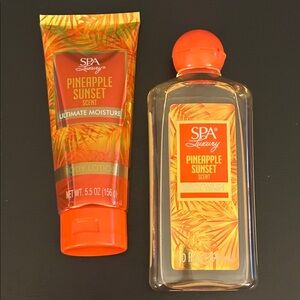 Spa Luxury Pineapple Sunset Body Care Gift Set body wash & body lotion